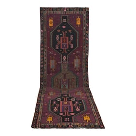 1960s Turkish Kilim Hand Woven Large Runner Rug 6'3" X 18'8"