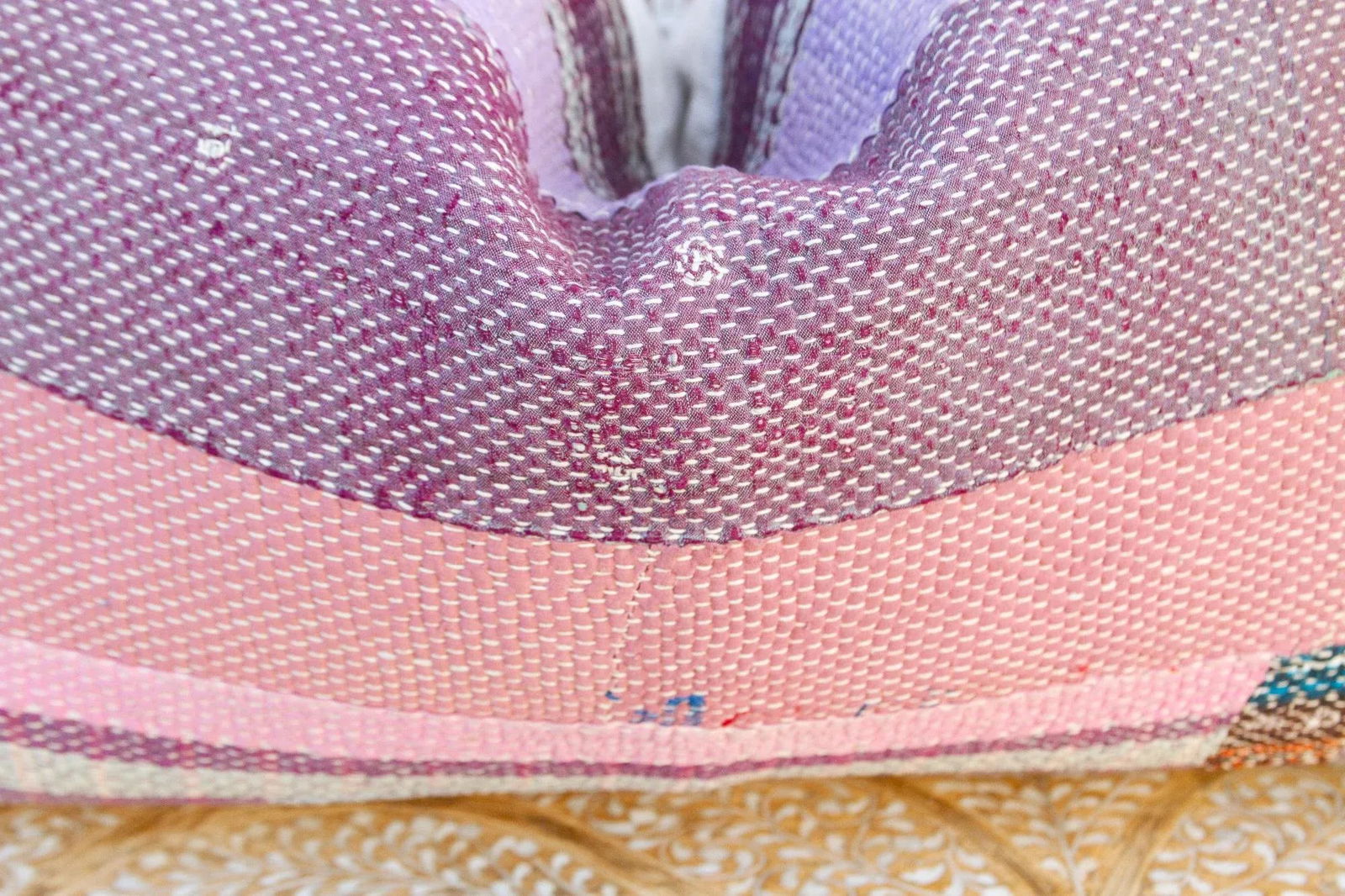 Deo Vintage Lumbar Boho Kantha Pillow - 4