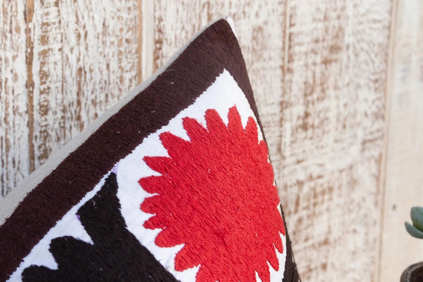 Nargiza Gul Suzani Lumbar Pillow - 6