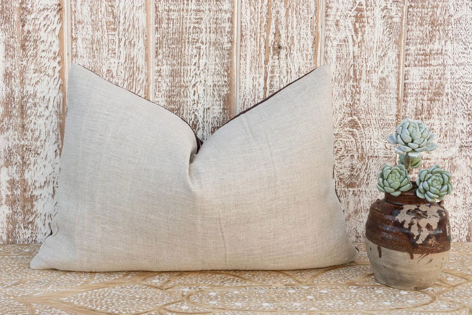 Nargiza Gul Suzani Lumbar Pillow - 9