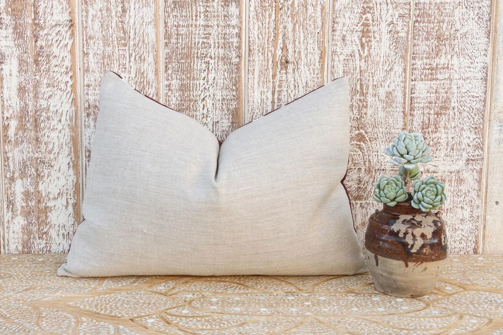 Zarina Gul Suzani Lumbar Pillow - 7