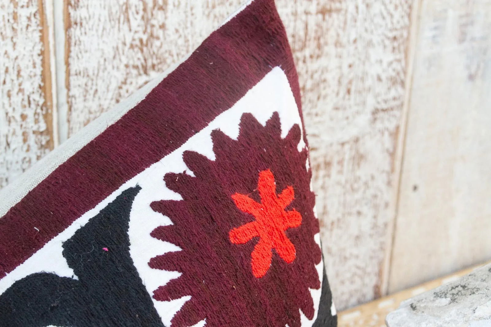 Vorisa Bukhara Suzani Lumbar Pillow - 5