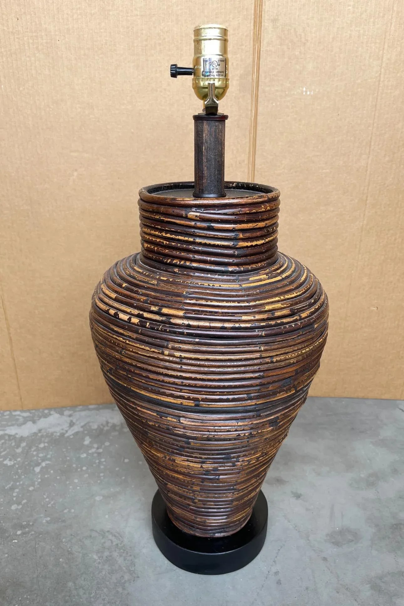 Gabriella Crespi Style Pencil Reed Table Lamp - 2