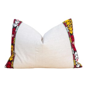 Xoti Linen Tribal Border Pillow