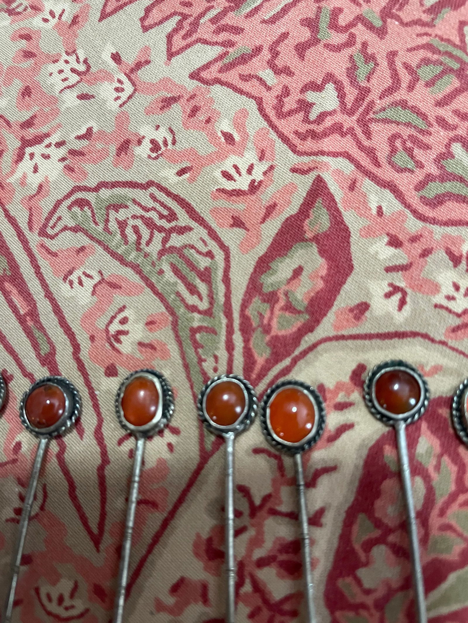 1920s Chinese Famille Rose Medallion Salt Cellar & Spoons Set- 16 Pieces - 9