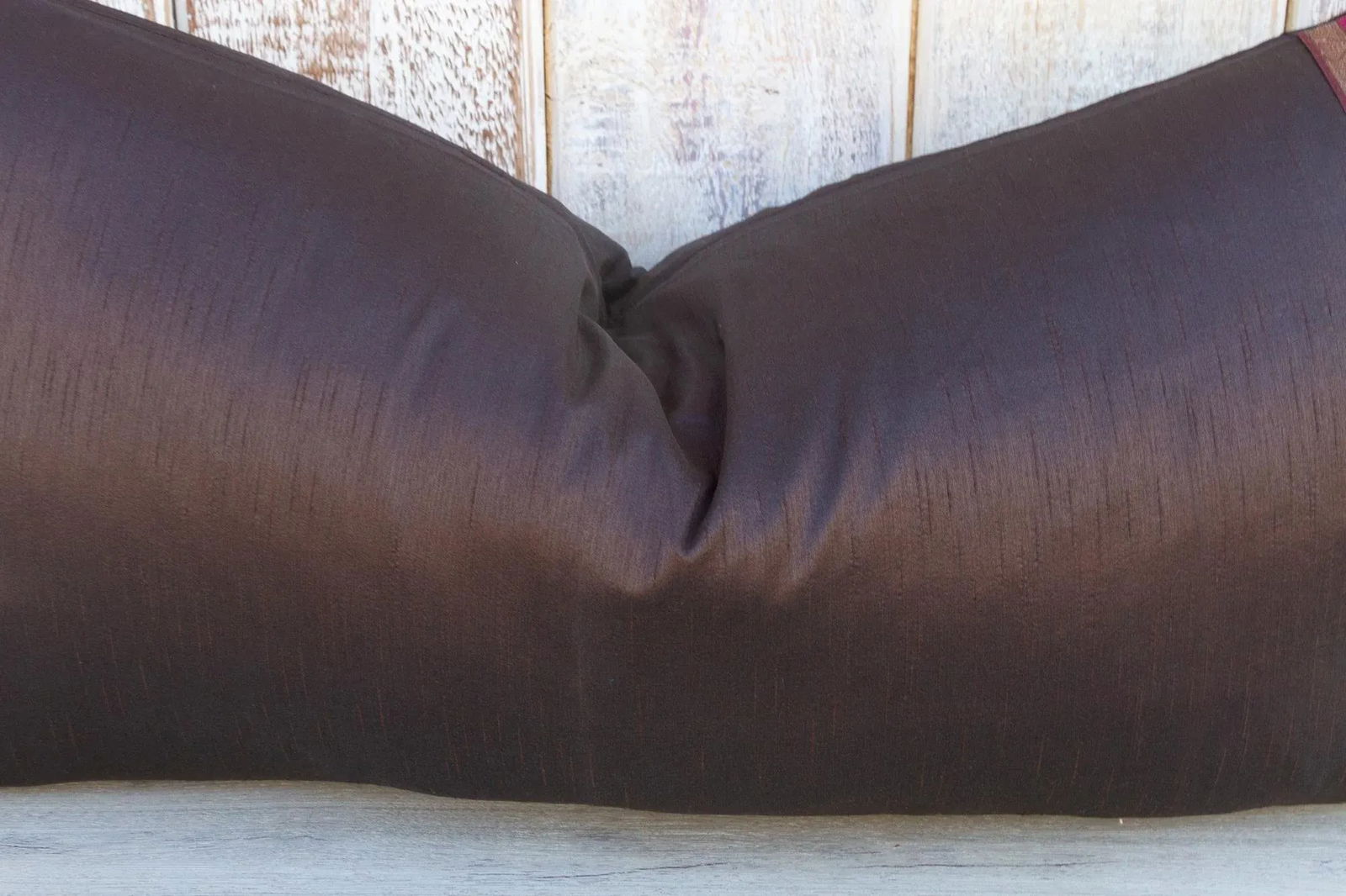 Vintage Tamali Large Festive Indian Silk Queen Lumbar Pillow Cover - 5