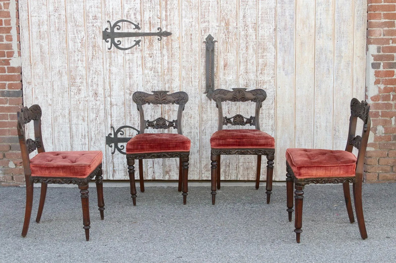 Carved Rosewood Anglo-Indian Chairs - Set of 4 - 2