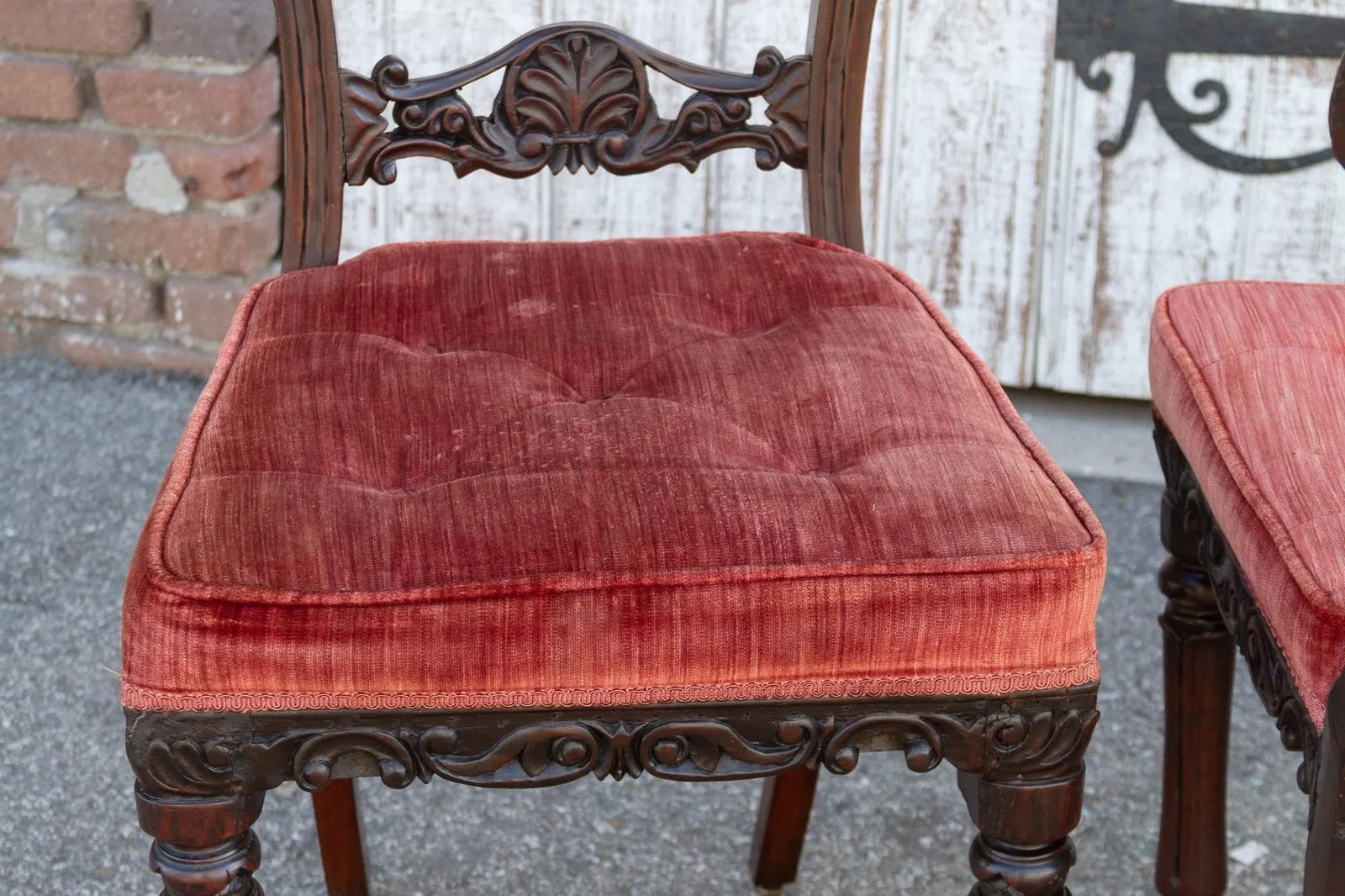Carved Rosewood Anglo-Indian Chairs - Set of 4 - 6