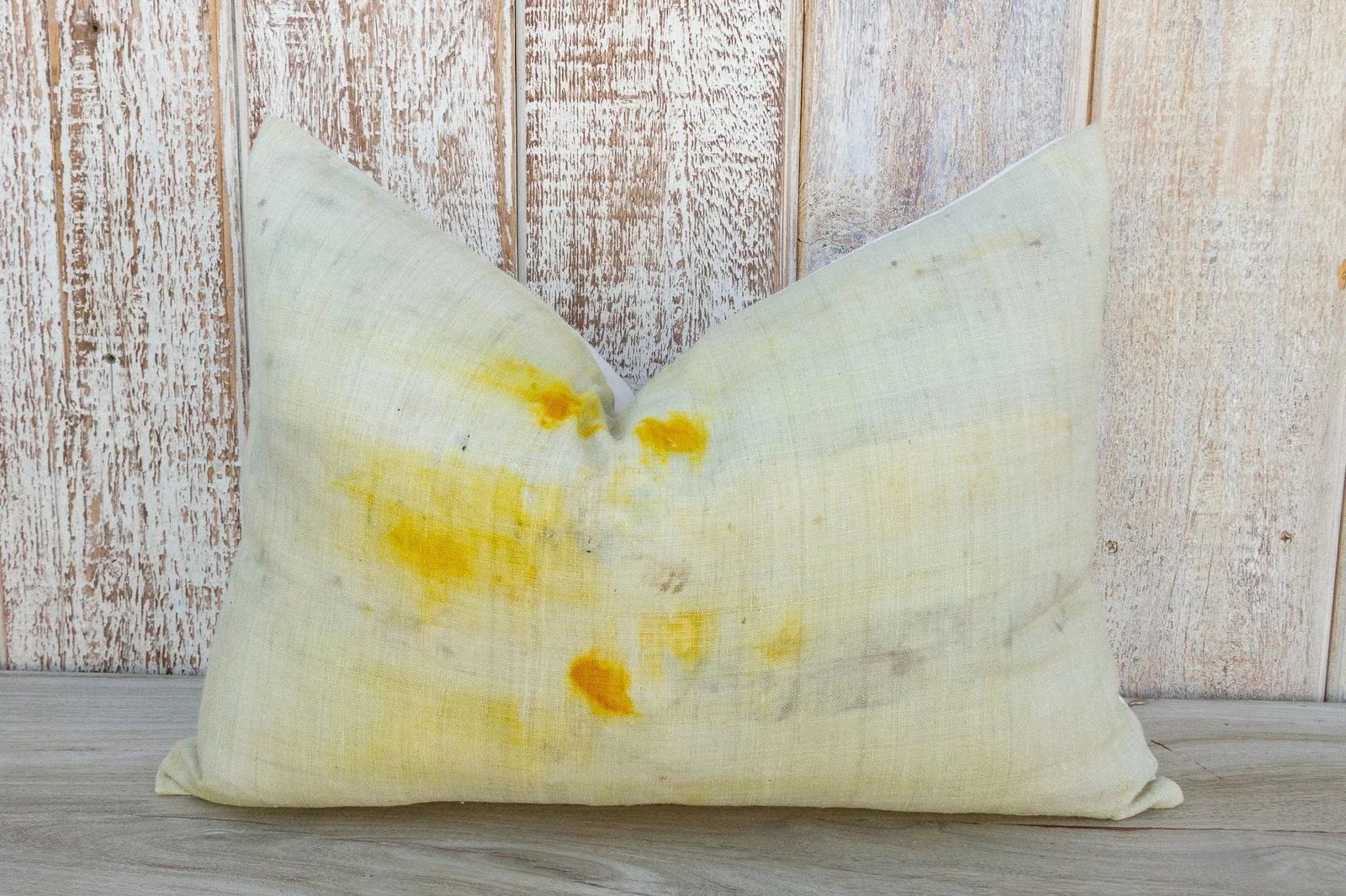 Vintage Birinchi Tie Dyed Organic Silk Lumbar Pillow - 4