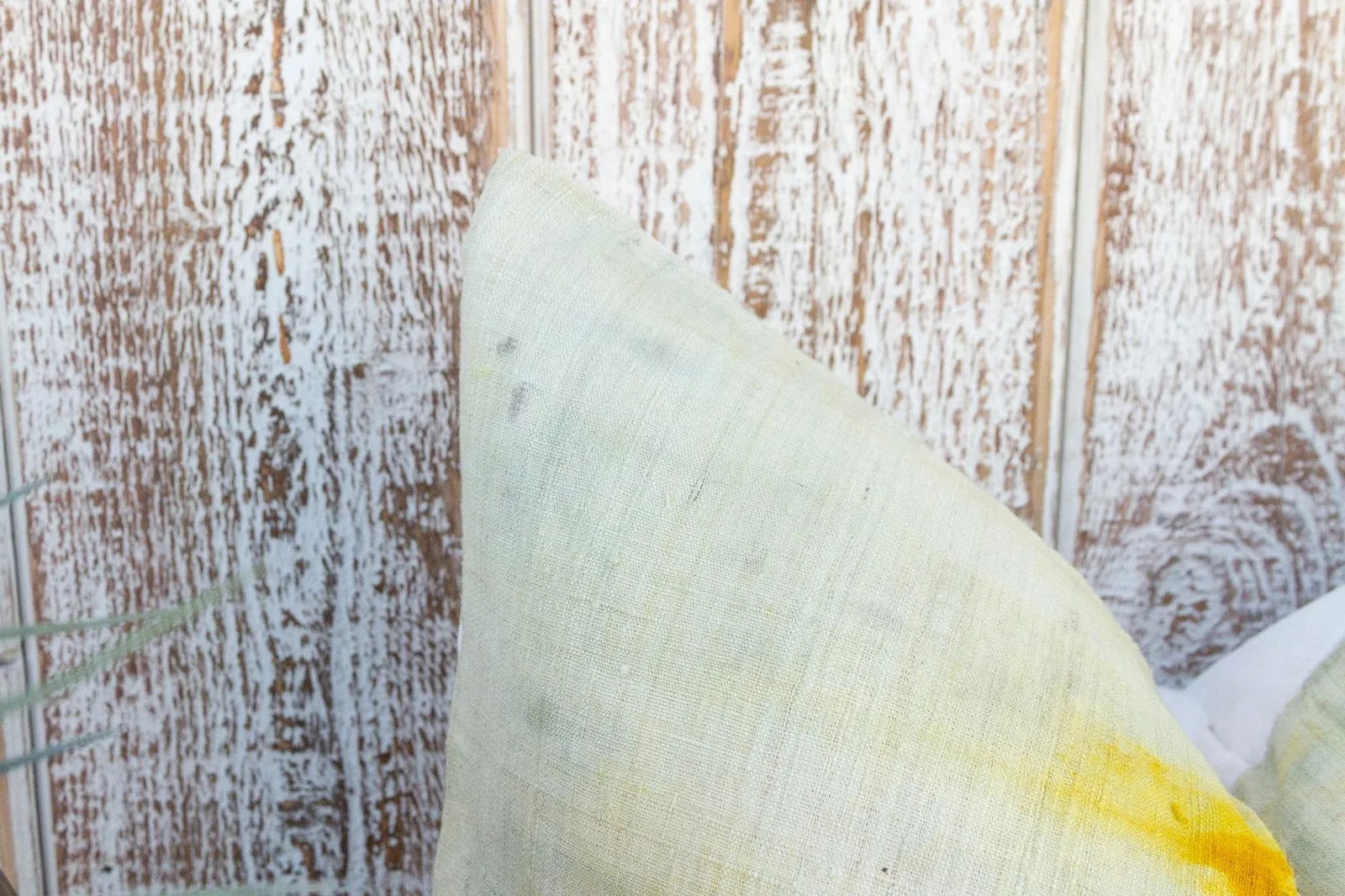 Vintage Birinchi Tie Dyed Organic Silk Lumbar Pillow - 5