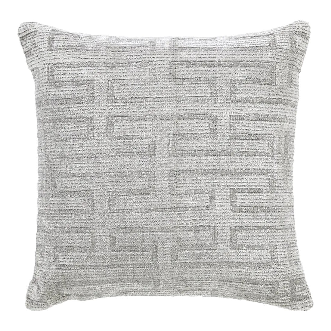Modern Pearl Gray Geometric Throw Pillow (1 of 4)