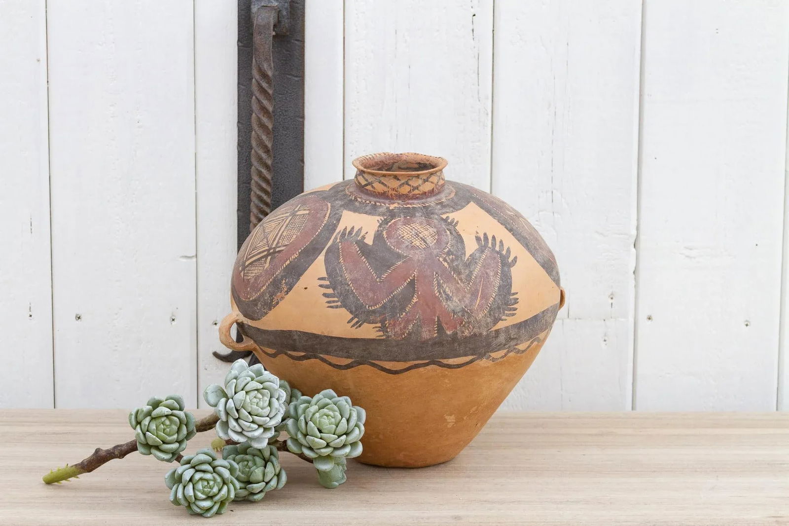 Antique Neolithic Style Chinese Terracotta Pot - 3