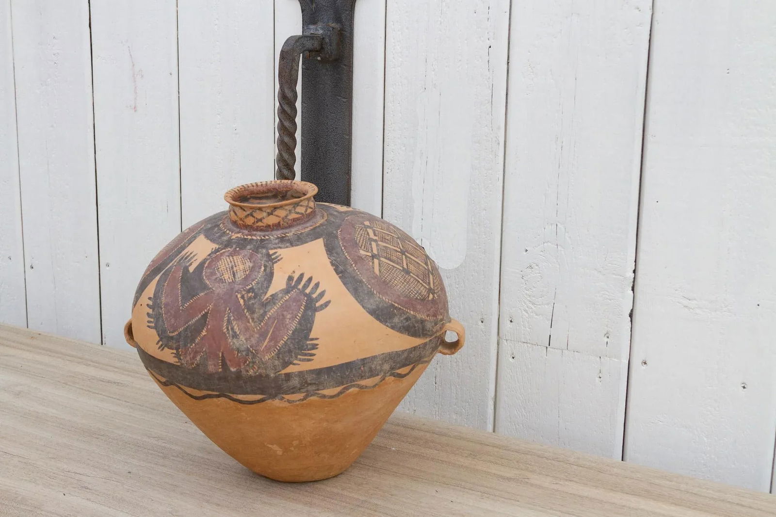 Antique Neolithic Style Chinese Terracotta Pot - 5