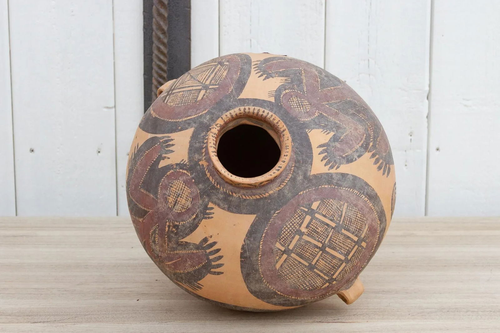 Antique Neolithic Style Chinese Terracotta Pot - 9