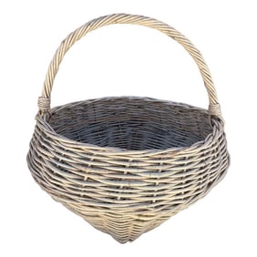 Rustic Farmhouse Large Wicker Gathering Basket