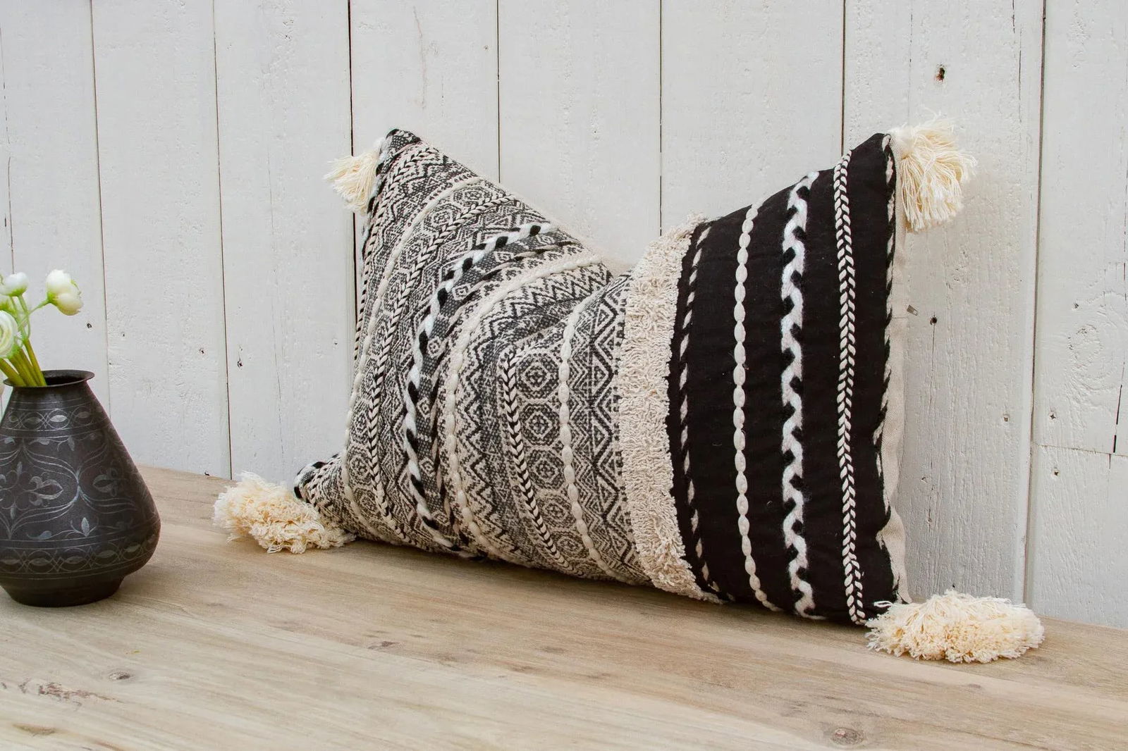 Ladakh Nomadic Moroccan Lumbar Pillow - 3