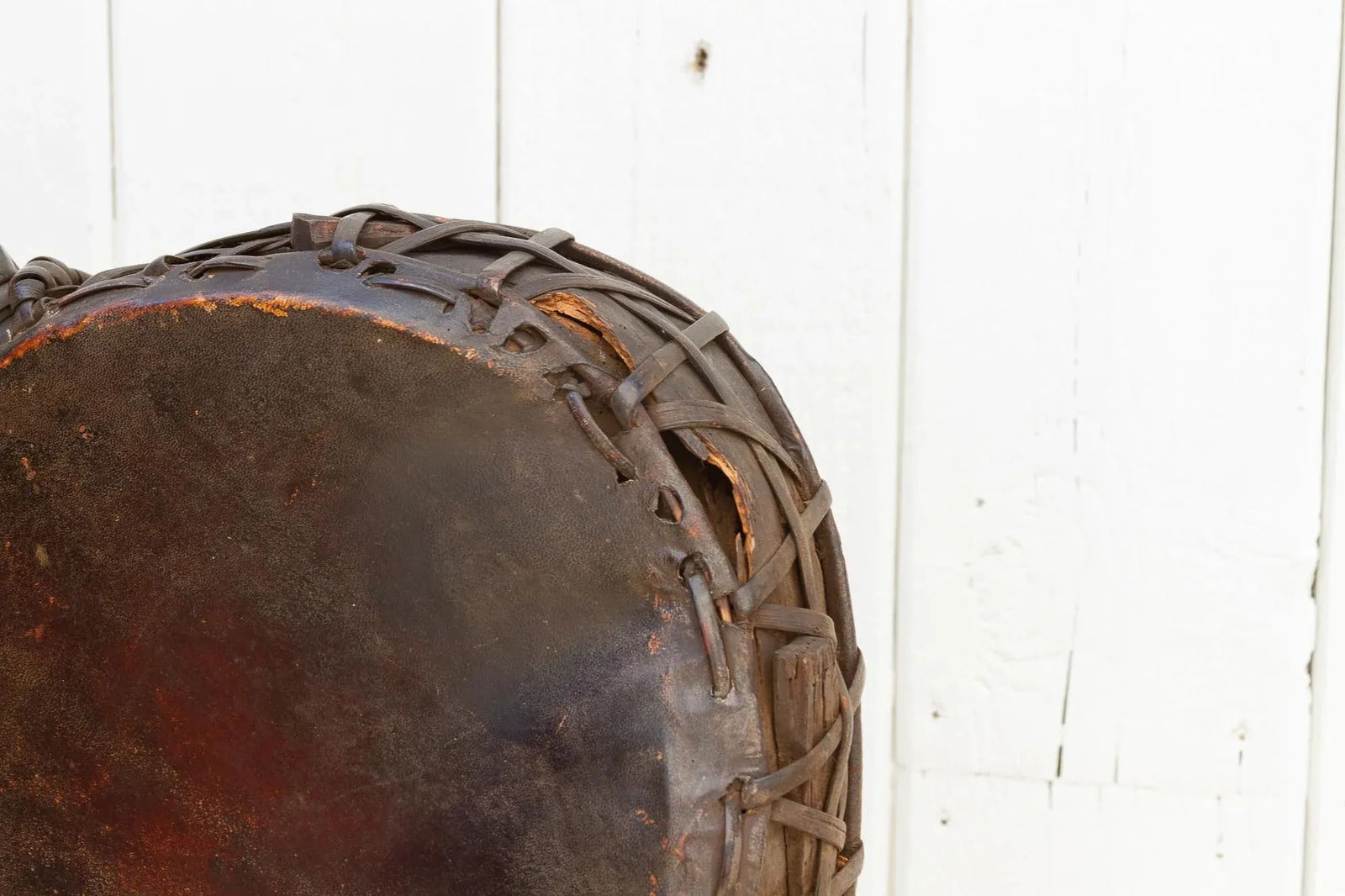 Antique Nepalese Carved Shaman Drum - 7