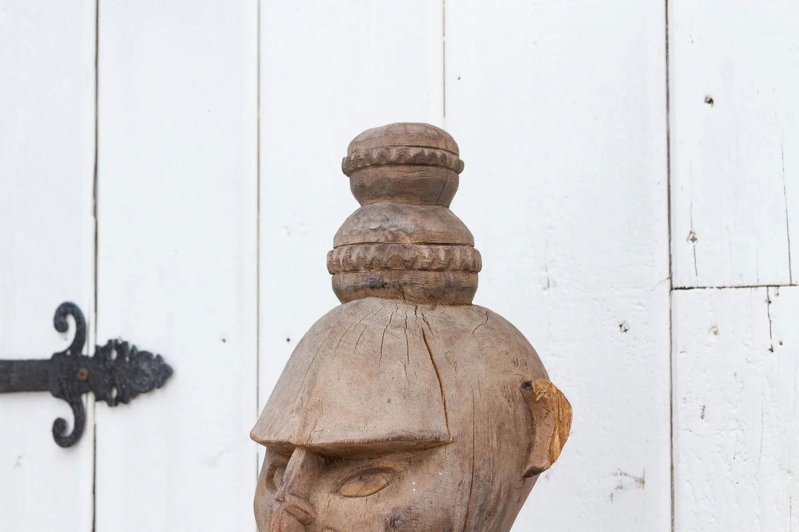 Tall Tribal Carved Barneo Statue - 4