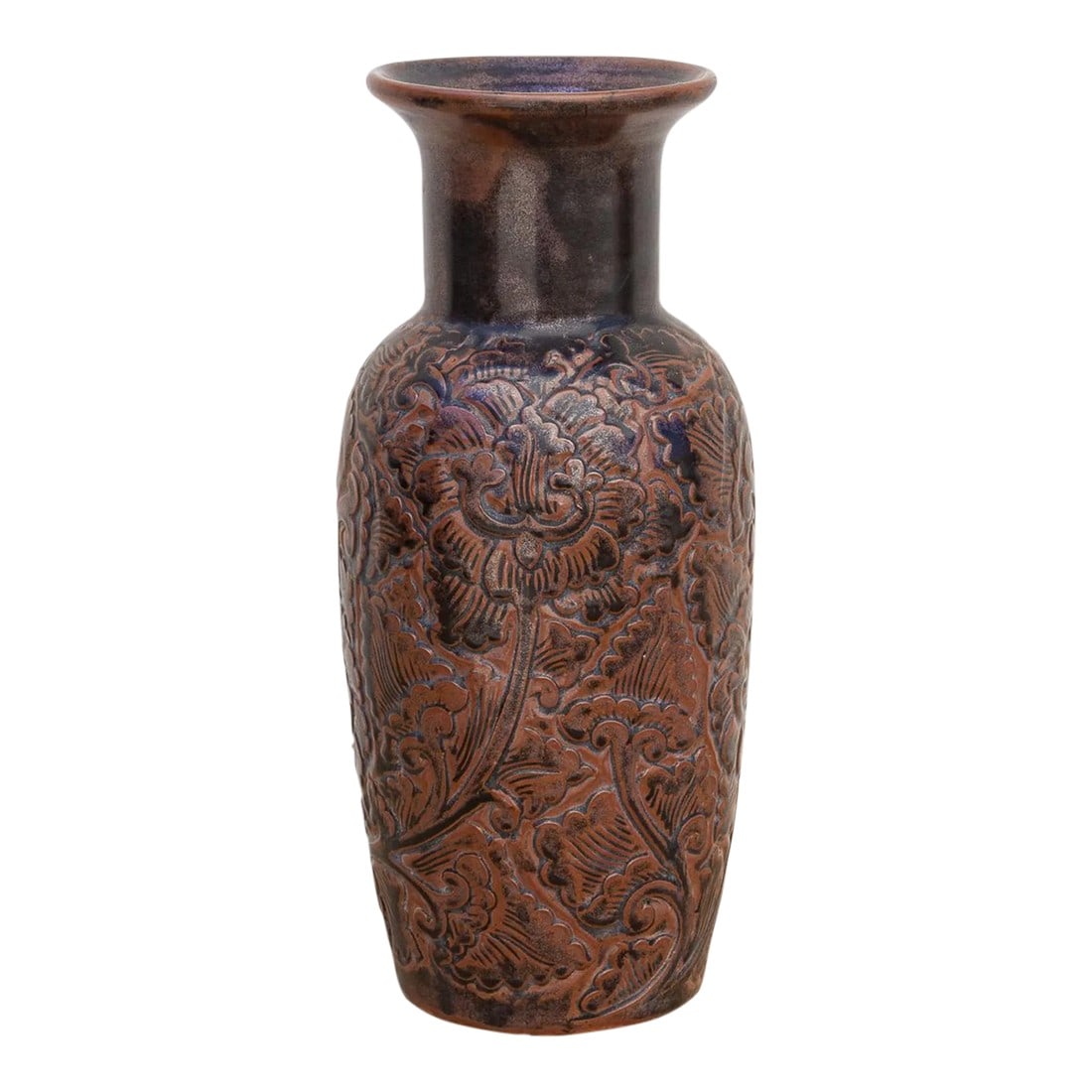 Distressed Brown Thai Vase (1 of 8)