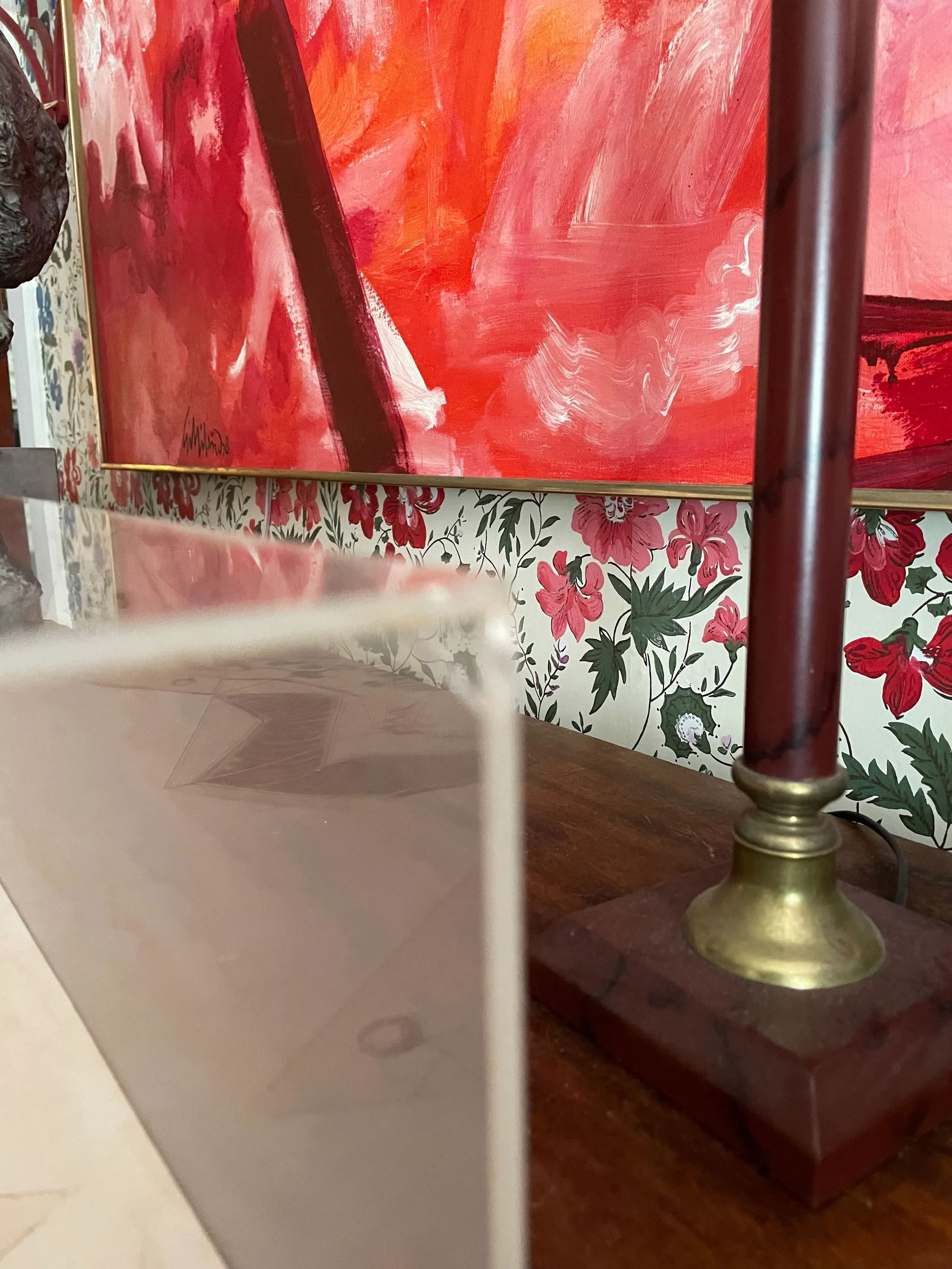 Benigna Chilla Artwork Diorama of Two Egyptian Style Pyramids - 9