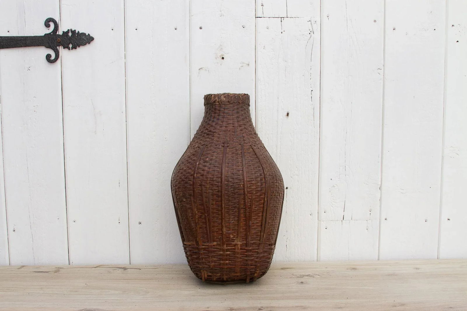 Early 20th Century Rattan Nepalese Bottle - 4