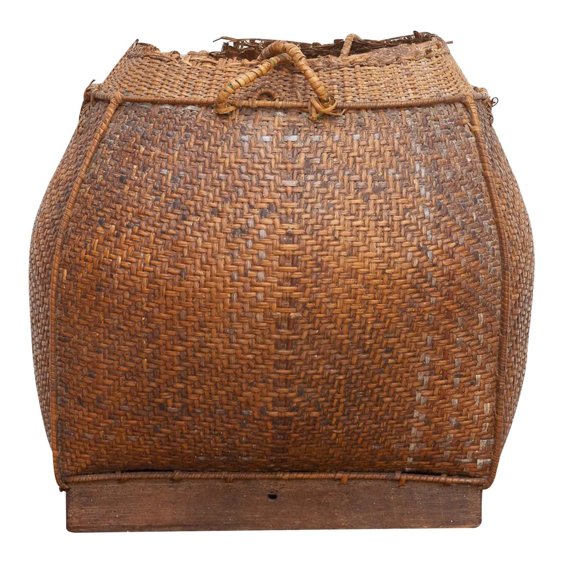 19th Century Rattan "Tharu" Basket From Nepal (1 of 10)