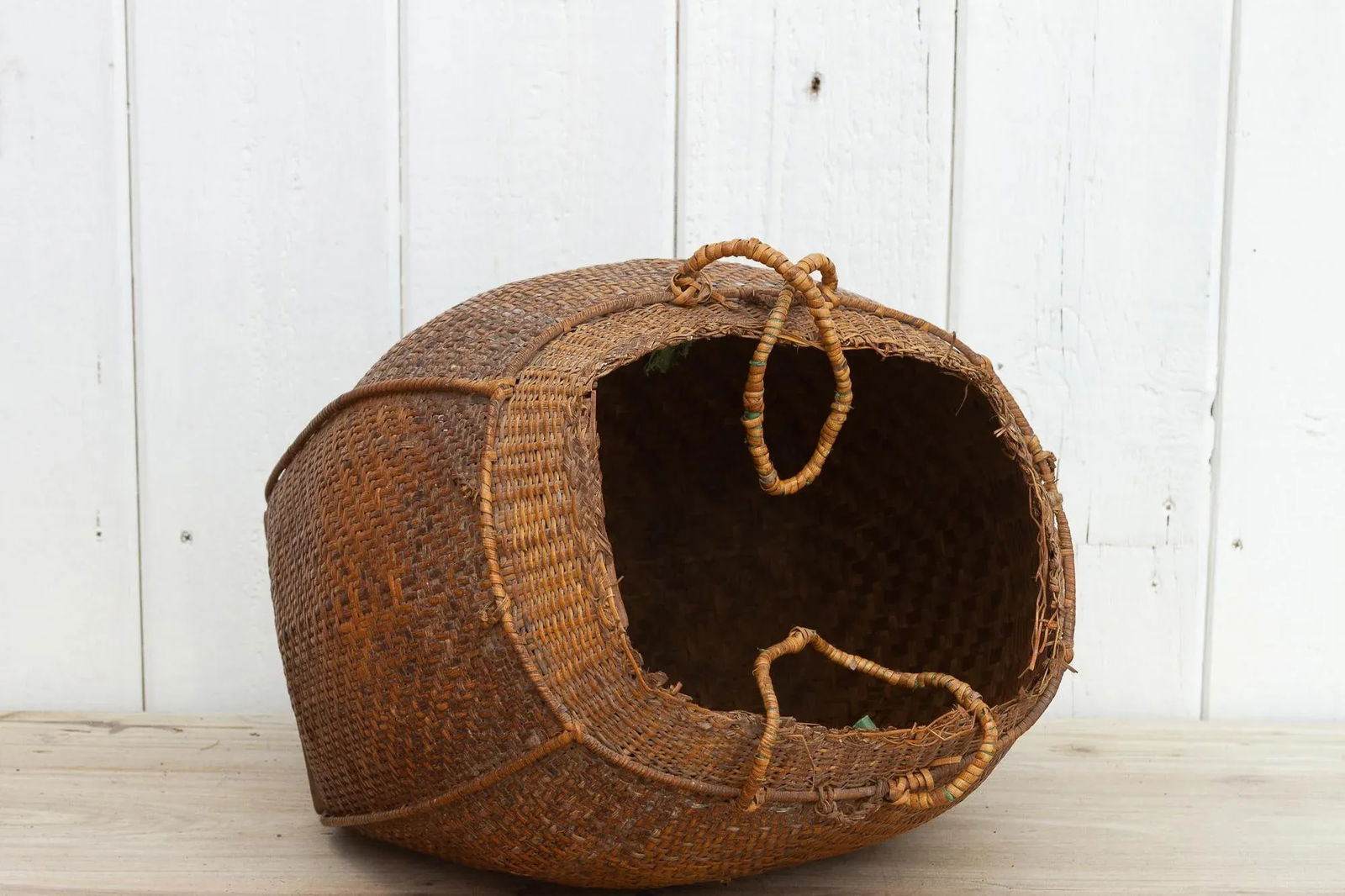 19th Century Rattan "Tharu" Basket From Nepal - 6