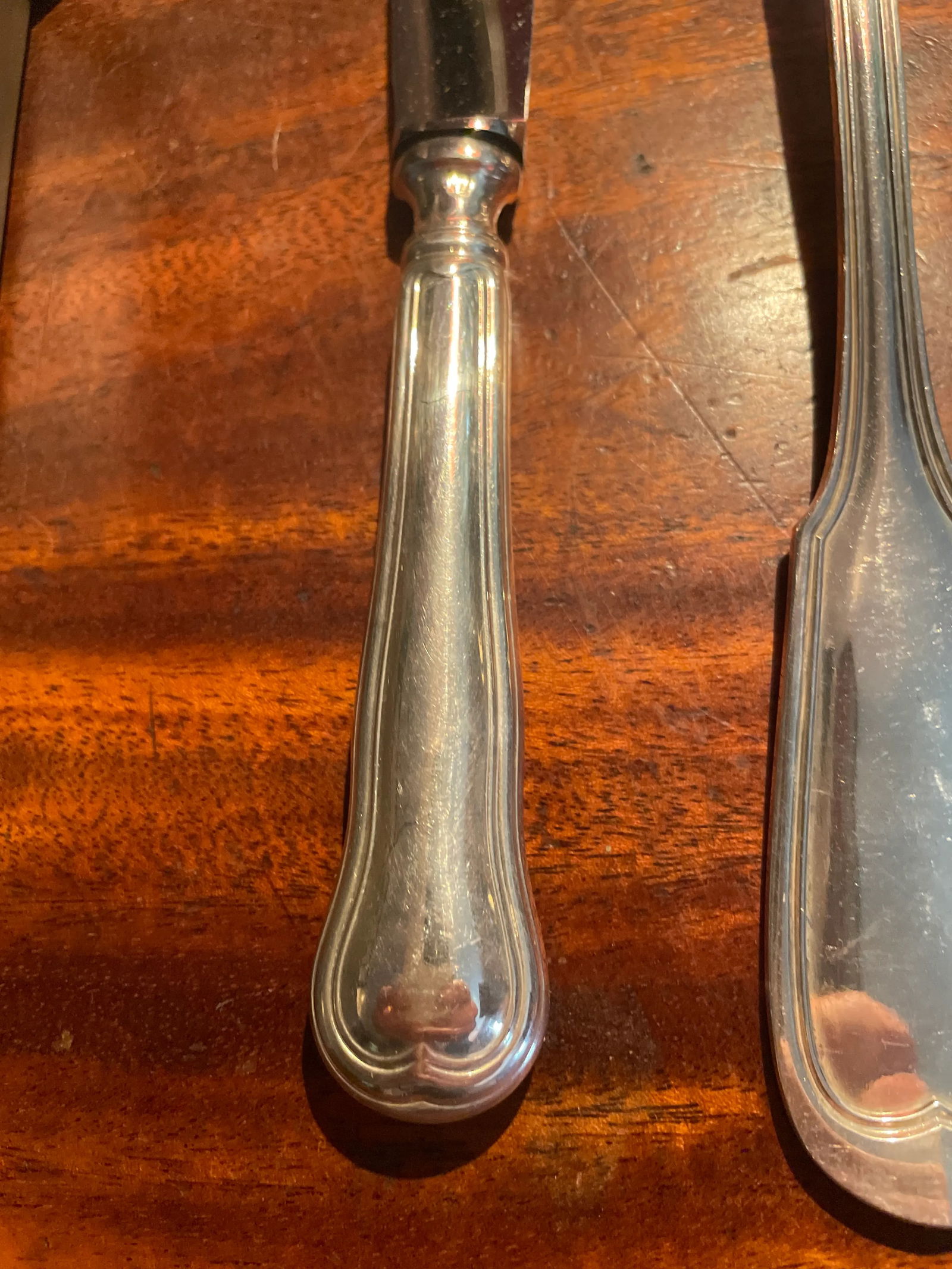 20th Century St. Medard French Silverplate Fiddle Thread Flatware Service- 48 Pieces - 6