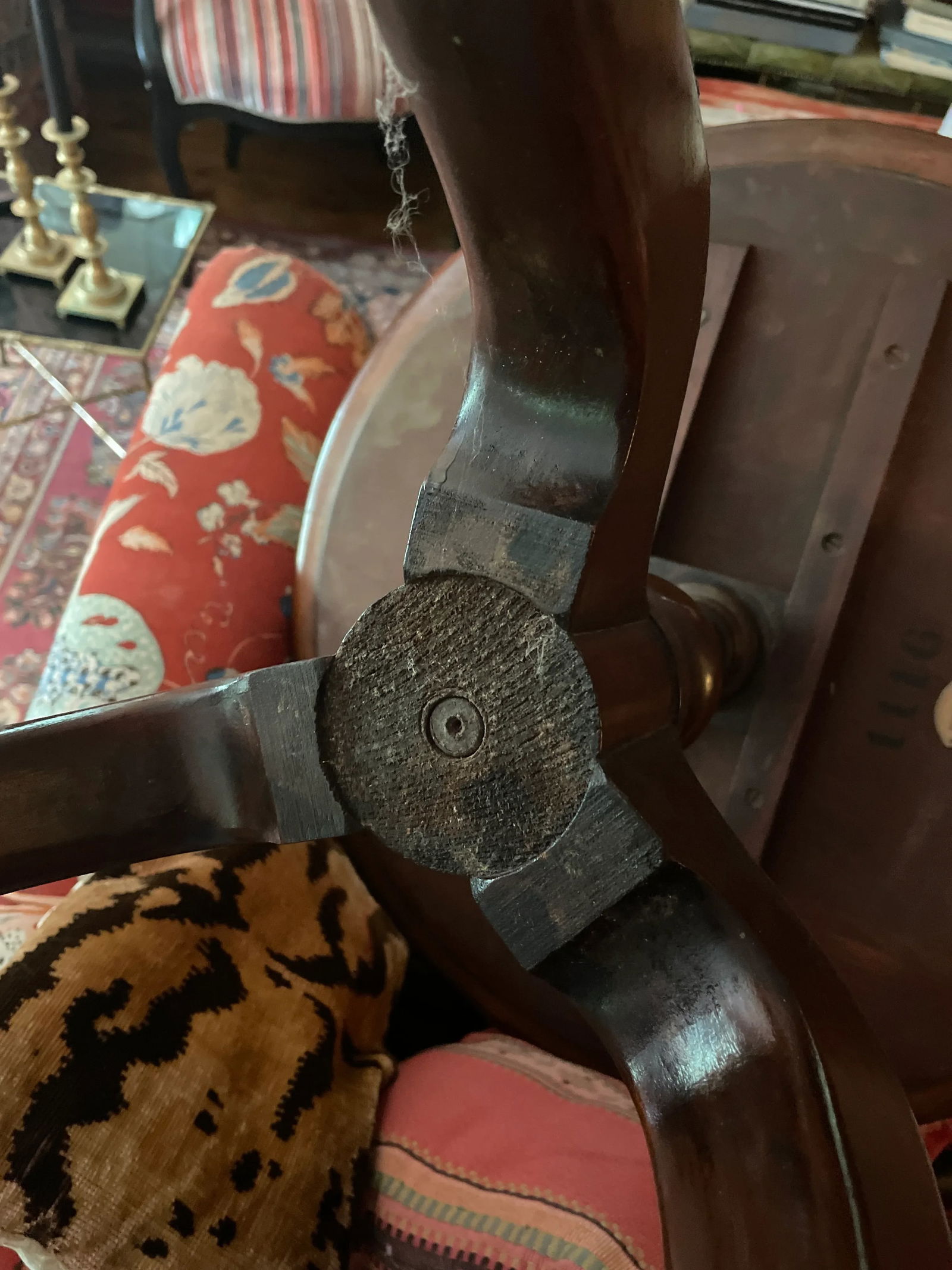 Irwin Furniture Company Dumb Waiter Mahogany Three Tier Silent Butler With Claw Feet - 8