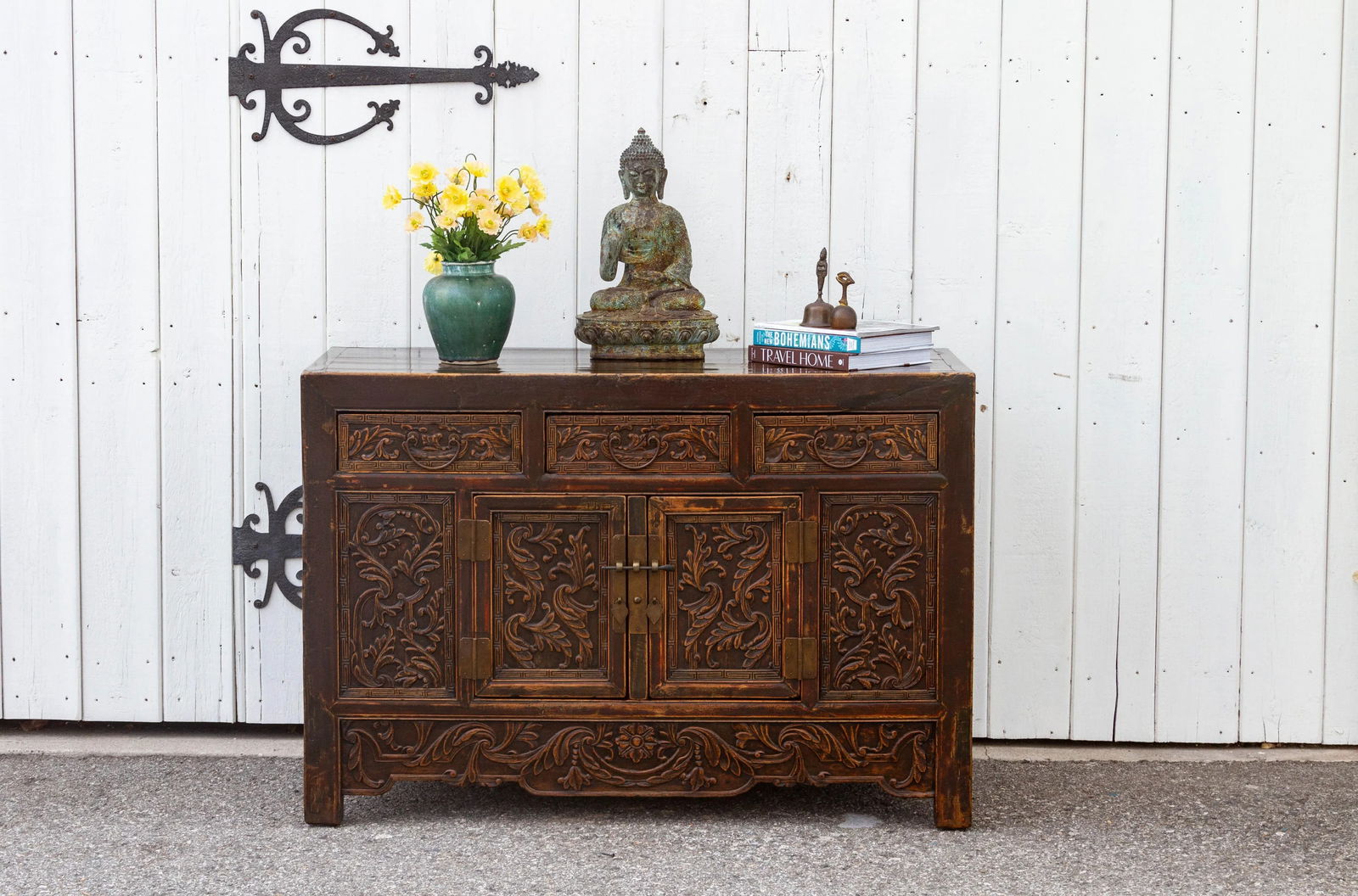 19th Century Carved Chinese Carved Buffet - 2