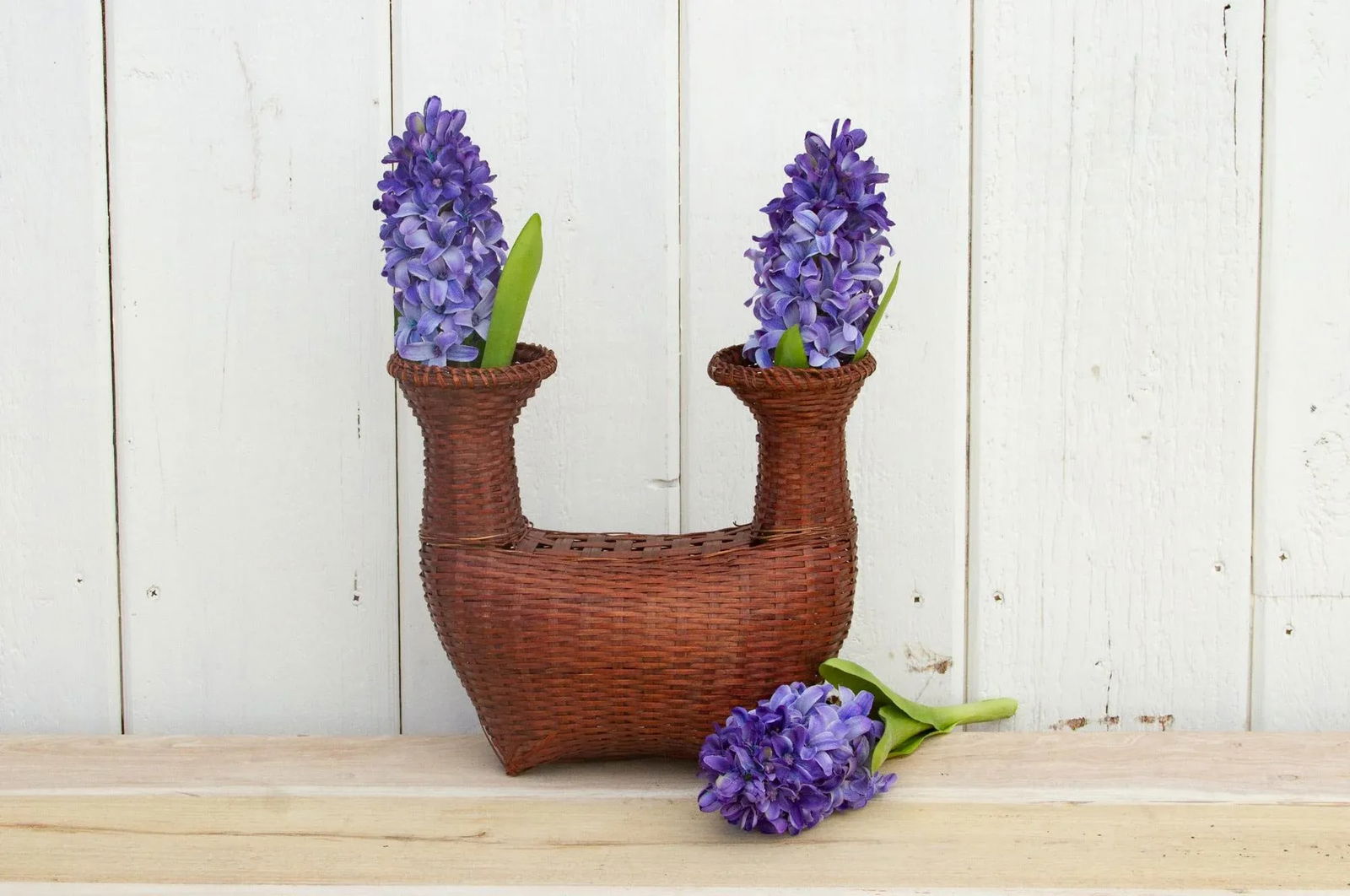 Vintage Asian Boat Shaped Basket - 2