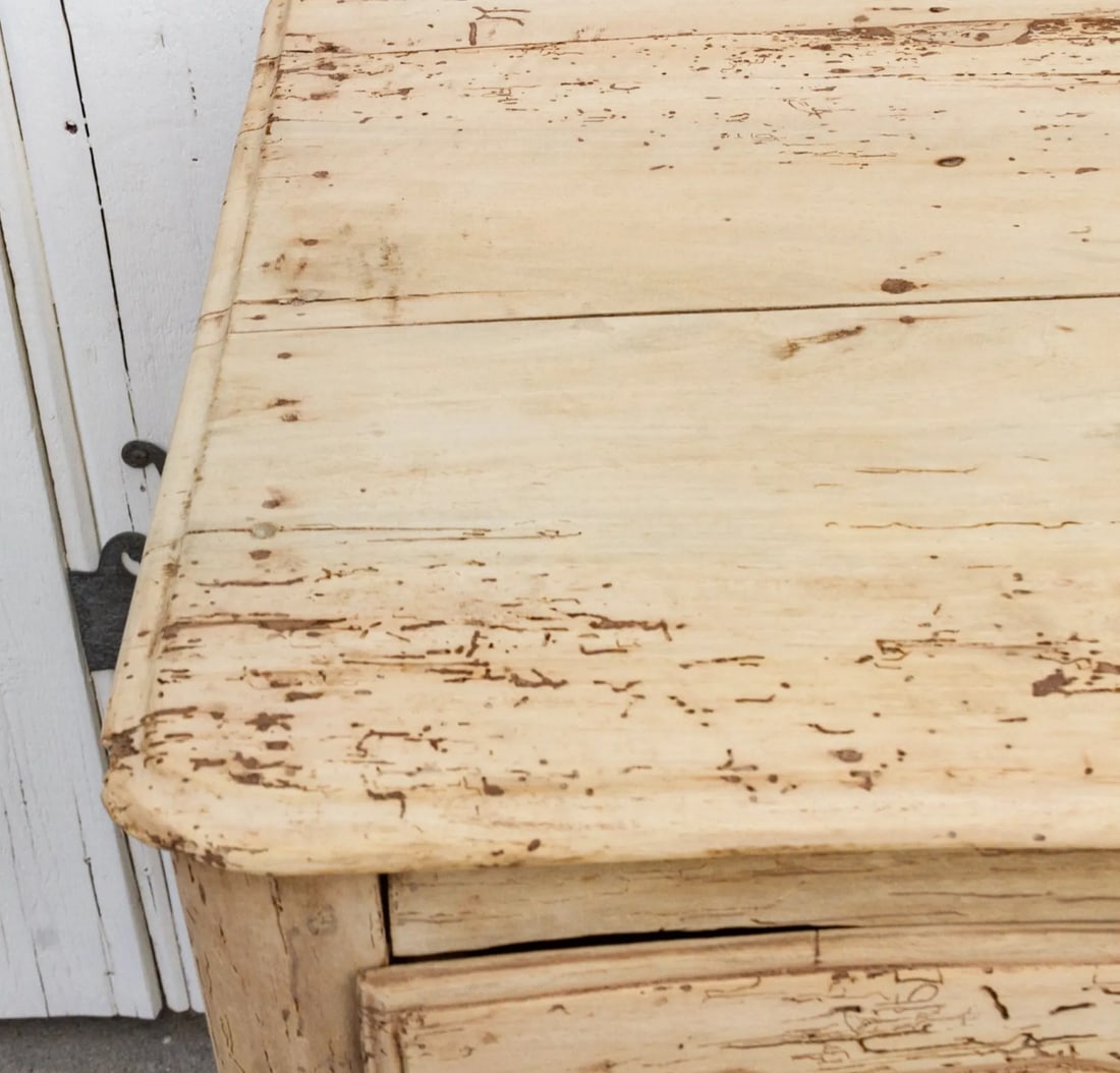 Antique Farmhouse French Bleached Dresser - 6
