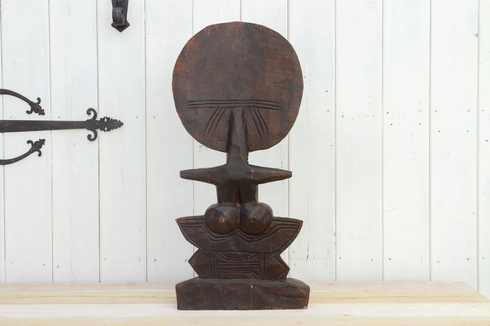 Vintage Tall African Beaded Statue - 10