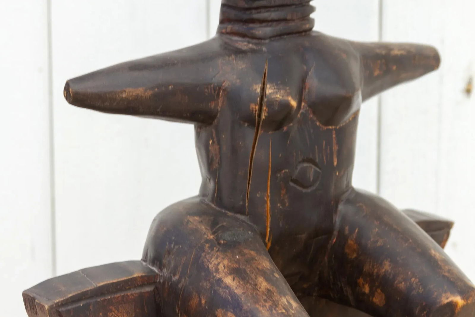 Vintage Tall African Beaded Statue - 6