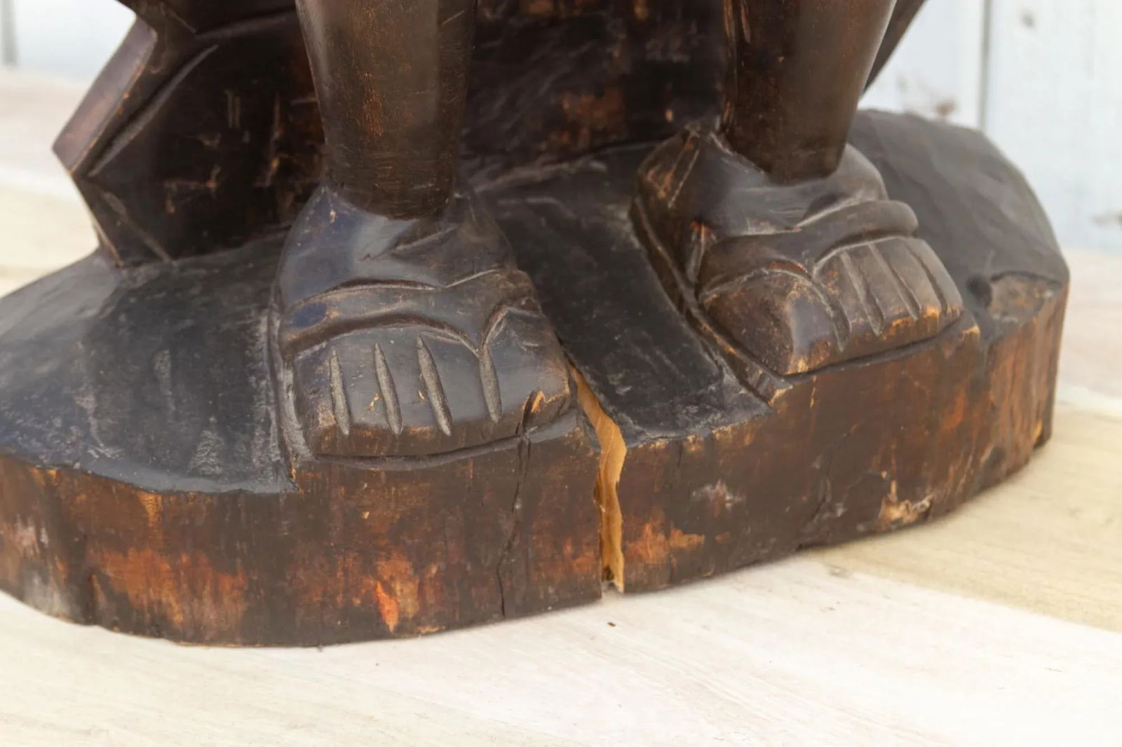 Vintage Tall African Beaded Statue - 8