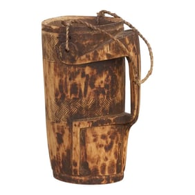 Hand-Carved Naga Milk Pot-Konyak