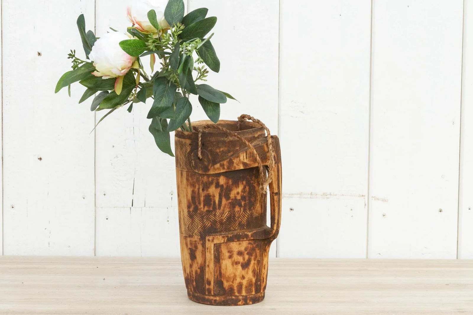 Hand-Carved Naga Milk Pot-Konyak - 2