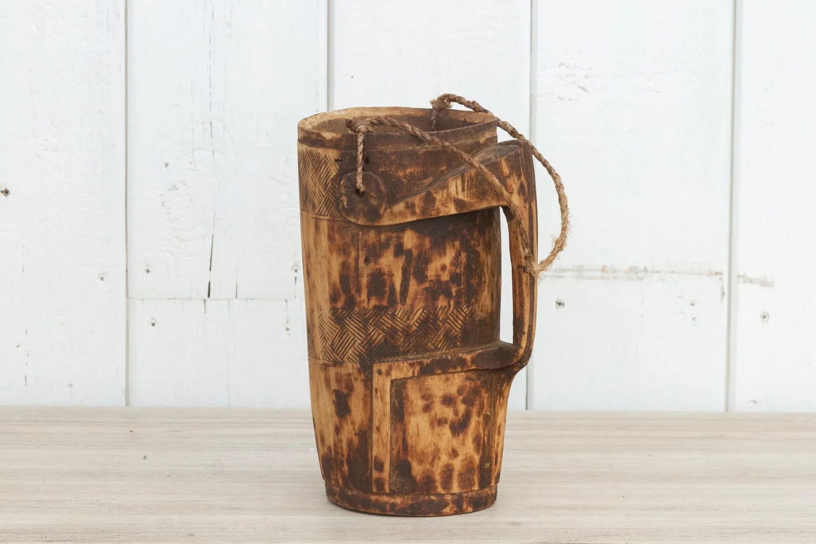 Hand-Carved Naga Milk Pot-Konyak - 3