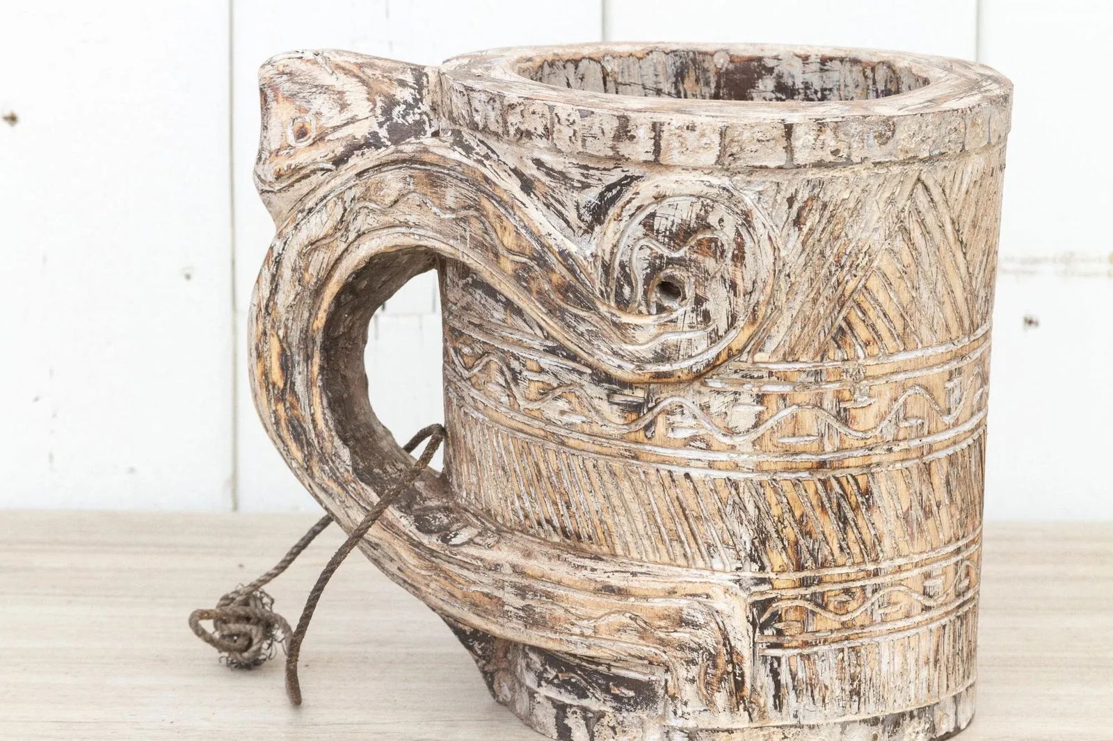 Hand-Carved Naga Milk Pot-Moyon - 3