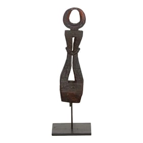 Carved Tribal Butter Churn From Nepal