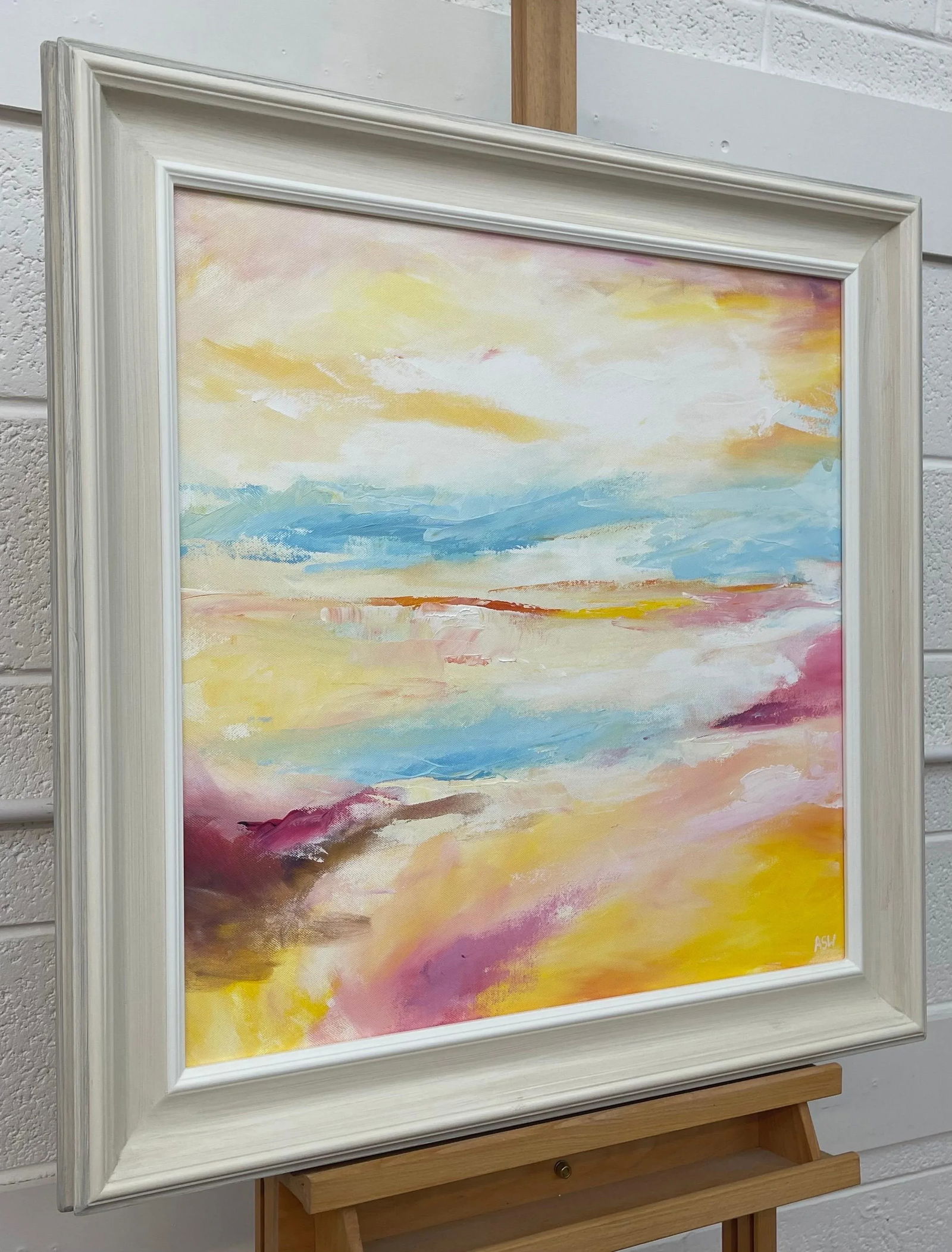 Serene Abstract Impressionist Seascape Landscape by Contemporary British Artist, 2022 - 2