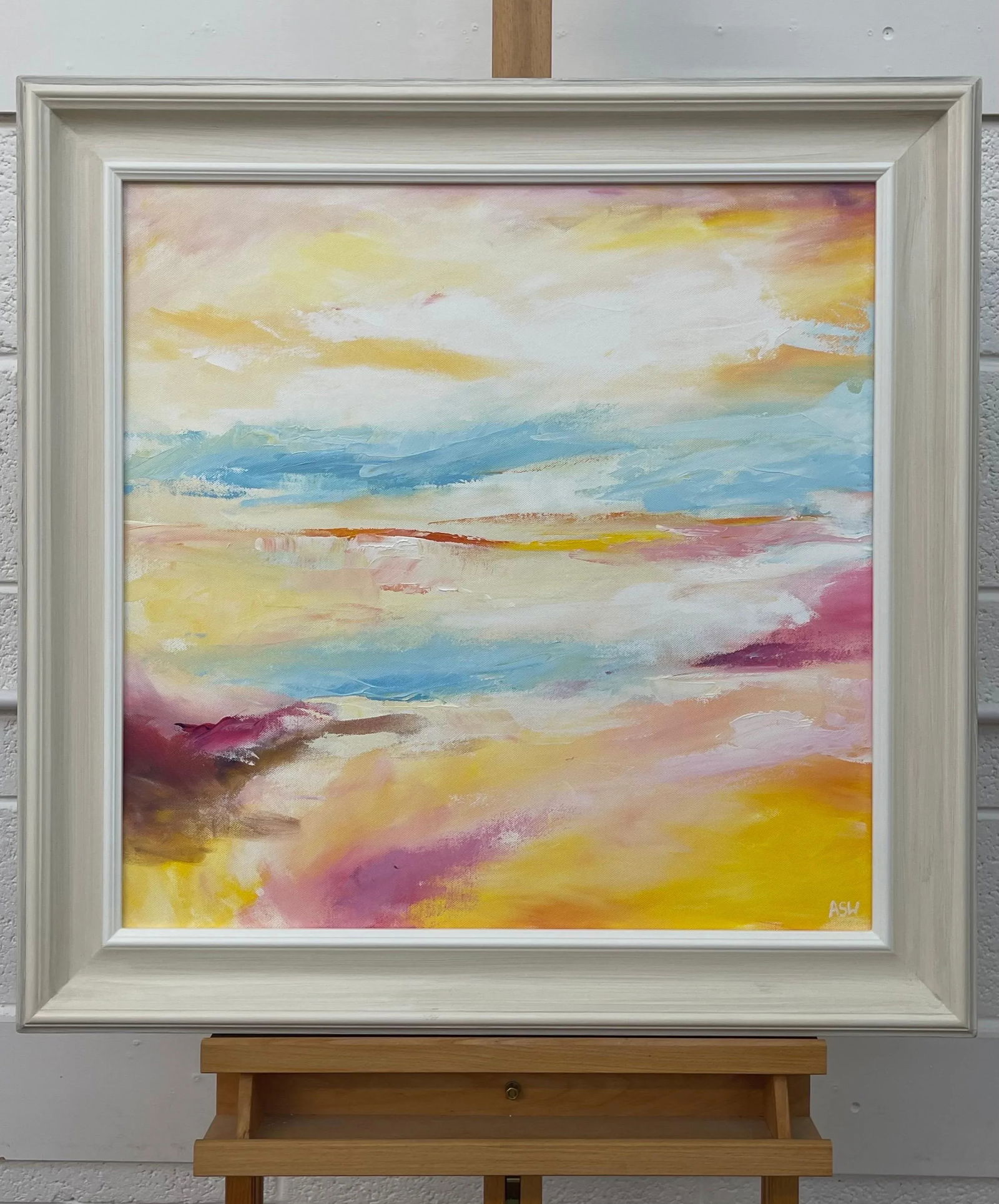 Serene Abstract Impressionist Seascape Landscape by Contemporary British Artist, 2022 - 7