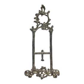 Victorian Metal Artwork Table Stand Easel