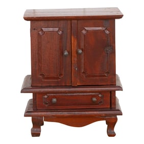 Hardwood 20th Century Jewelry Cabinet