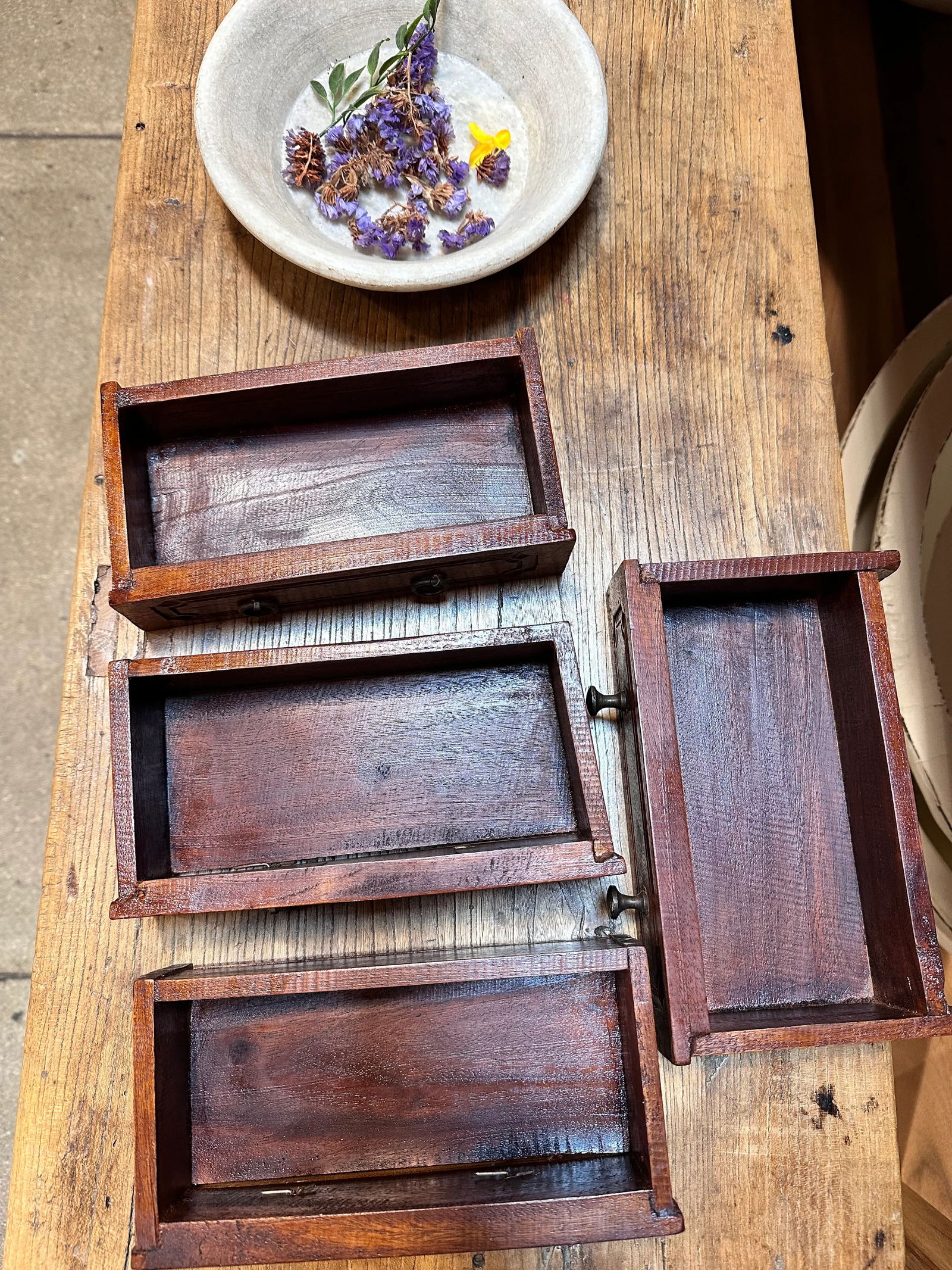 Hardwood 20th Century Jewelry Cabinet - 8