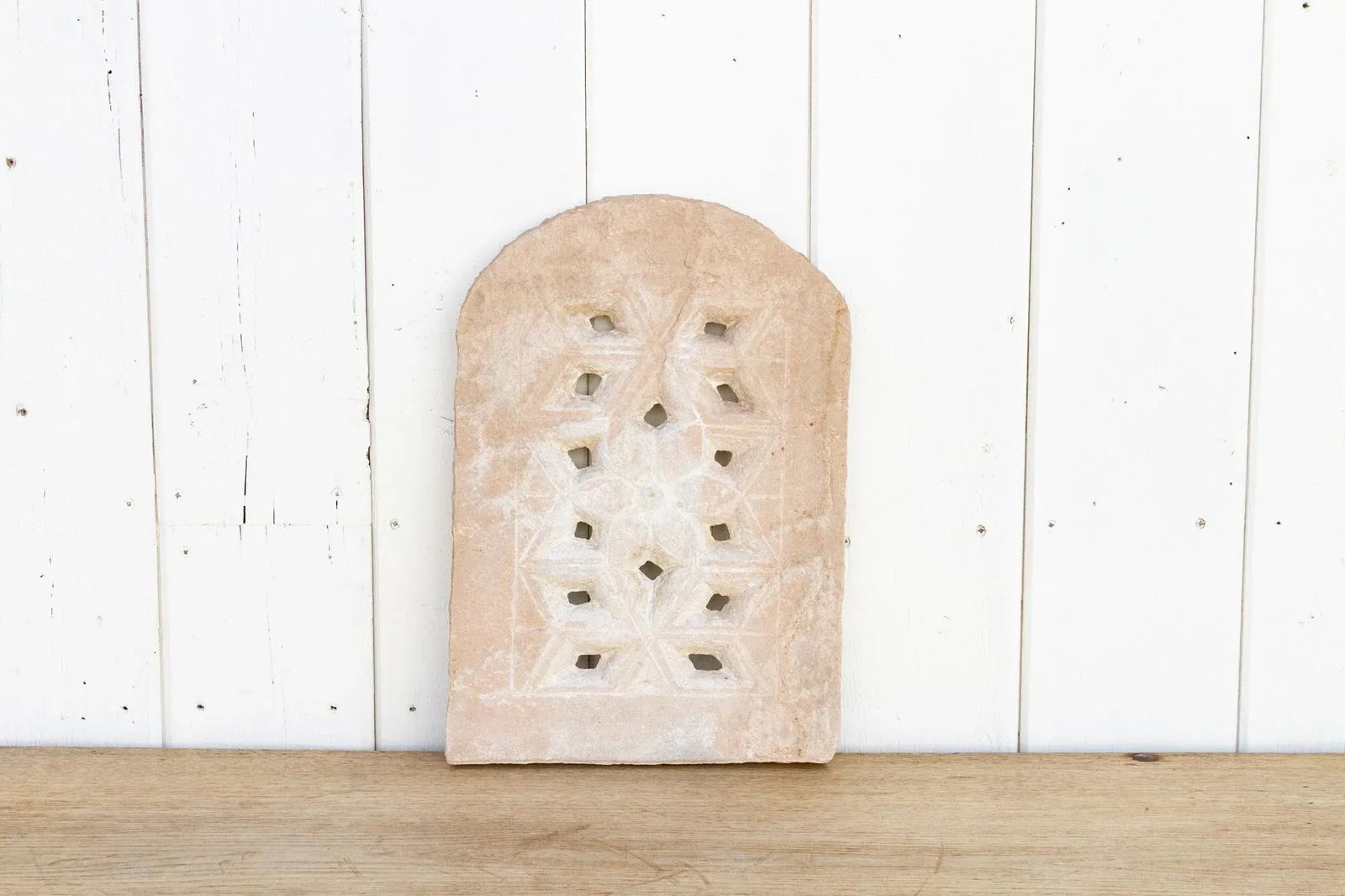 19th Cenutry Arch Top Stone Jali Window - 3