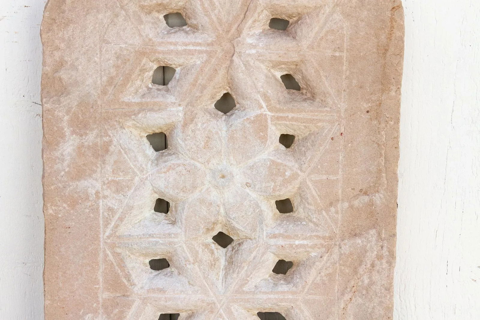 19th Cenutry Arch Top Stone Jali Window - 7