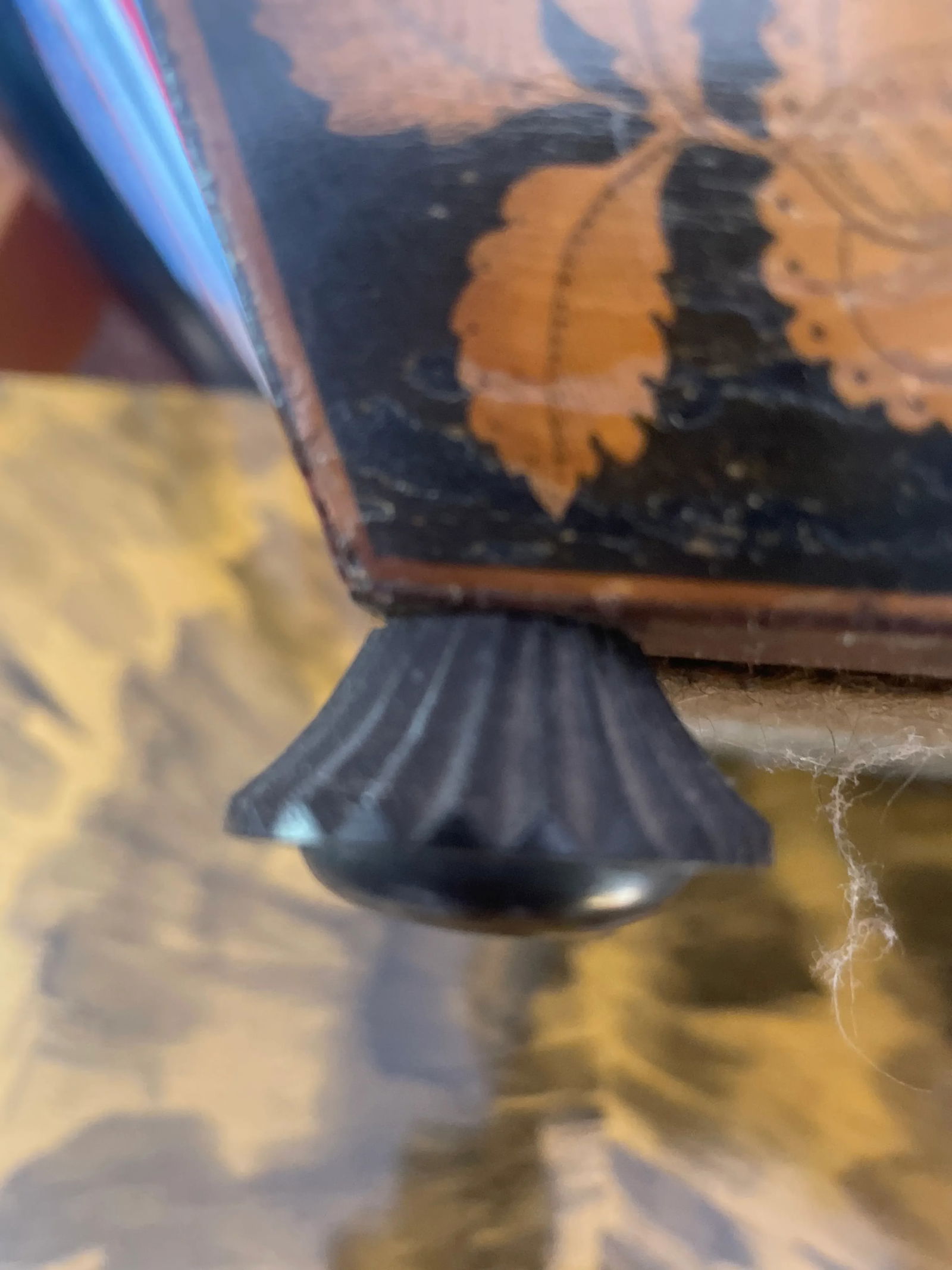 Hand Painted Chinese Export Georgian English Footed Box - 5