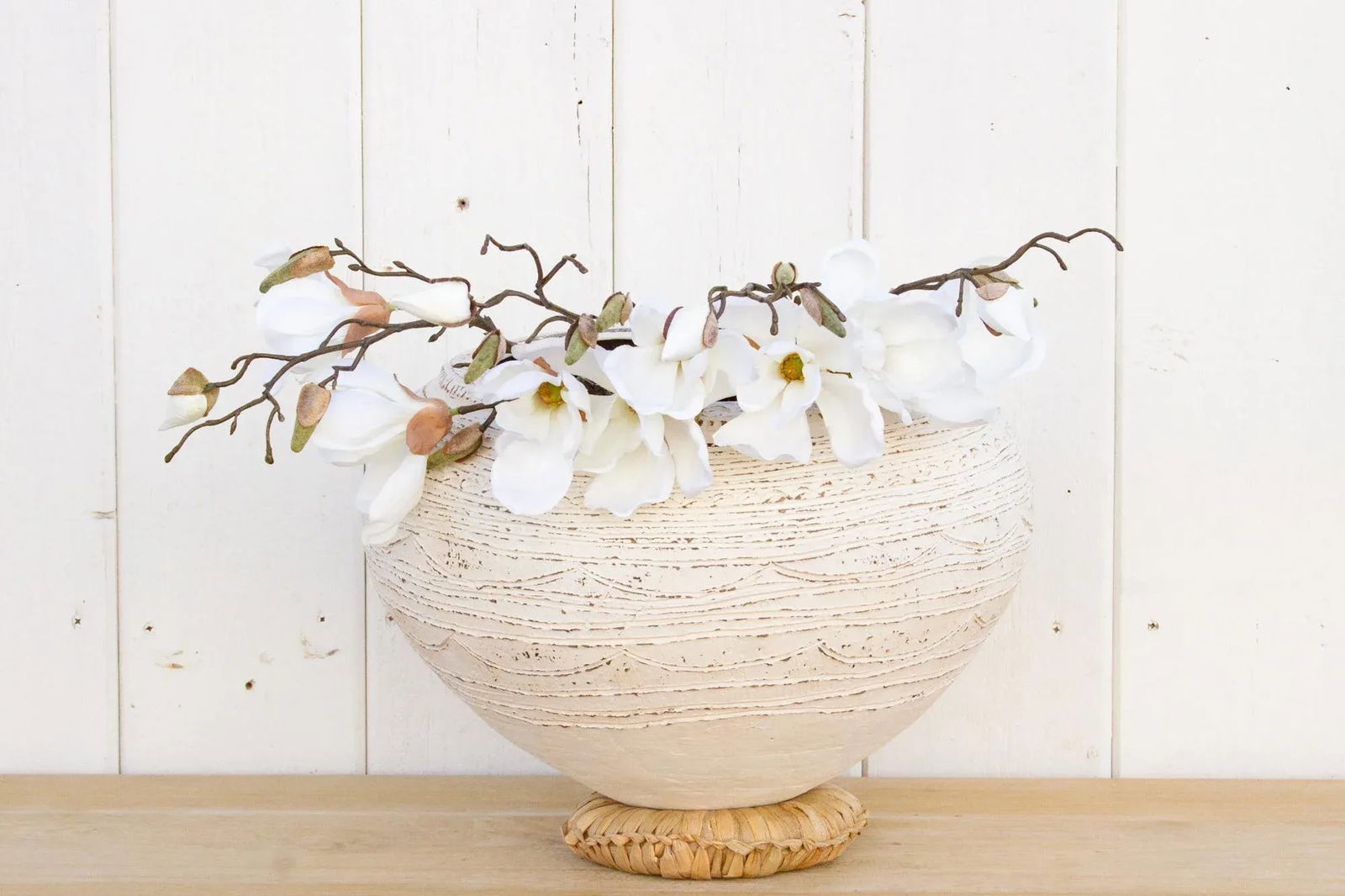 Antique African Terracotta White Nupe Pot - 8