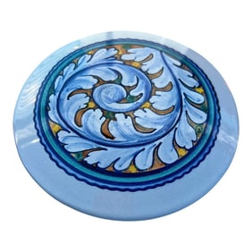 Vintage Round Ceramic Box - Signed